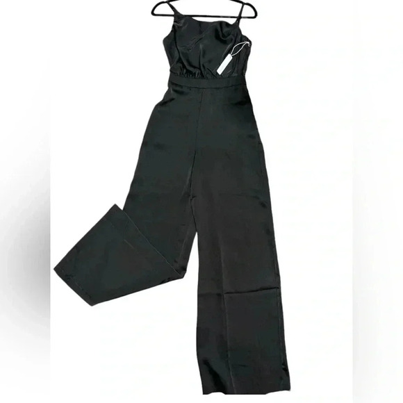 SIX/FIFTY Women's Steph Style Jumpsuit With Pockets in Black Size XS NWT - Picture 2 of 9